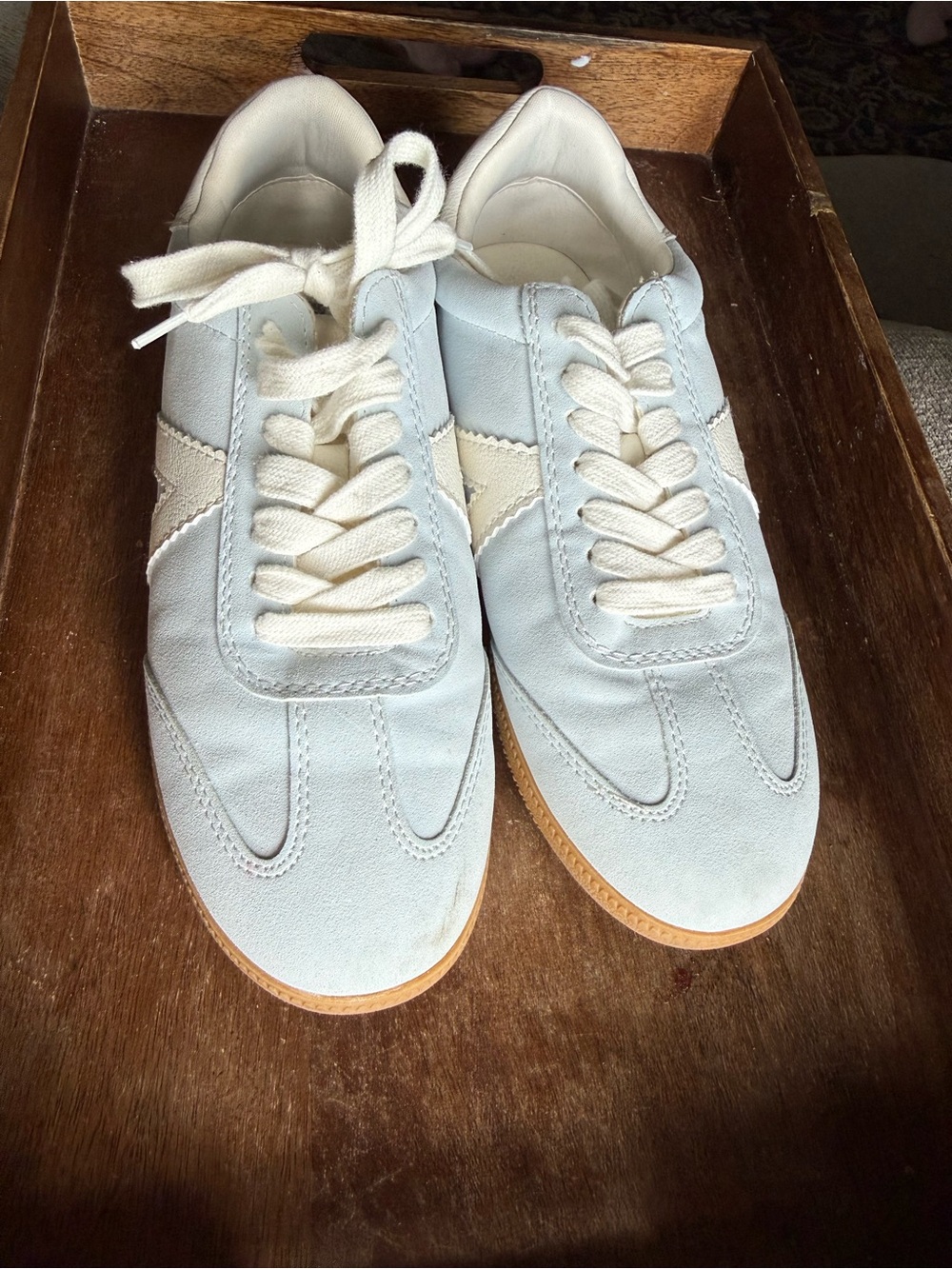 MIA Light Blue and Cream Women’s Sneakers
